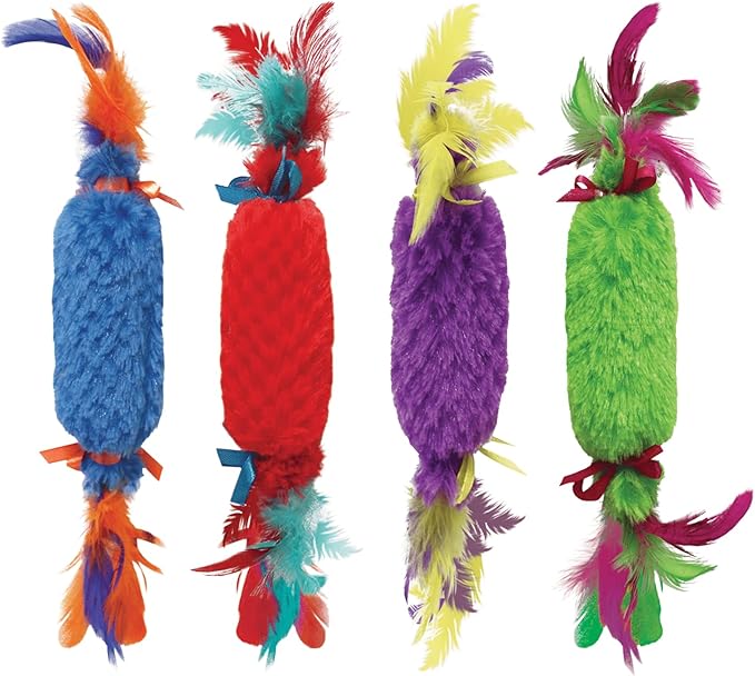 MULTIPETKatz Kuddlerz® Plush Size 5" (Assortment) Cat Toy Pack of 3