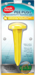 Simple Solution Pee Post Outdoor Dog Training Aid, 13-Inch Pheromone-Infused Stake for Puppy Potty Training, Yard Marking, and Housebreaking, Dog Pee Attractant for Lawn & Garden (Pack of 6)