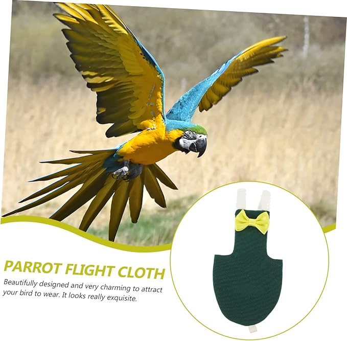 MERRYHAPY Bird Diaper Washable Flight Suit for Small Birds Parrot Clothing Protector Parakeet Diapers for Parrots Pigeons