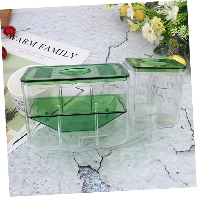 Happyyami Self-Guided Incubator Box for Fish Breeding Transparent Isolation Tank Safe Environment for Juvenile Fish Protects Against and Improves Survival Rates