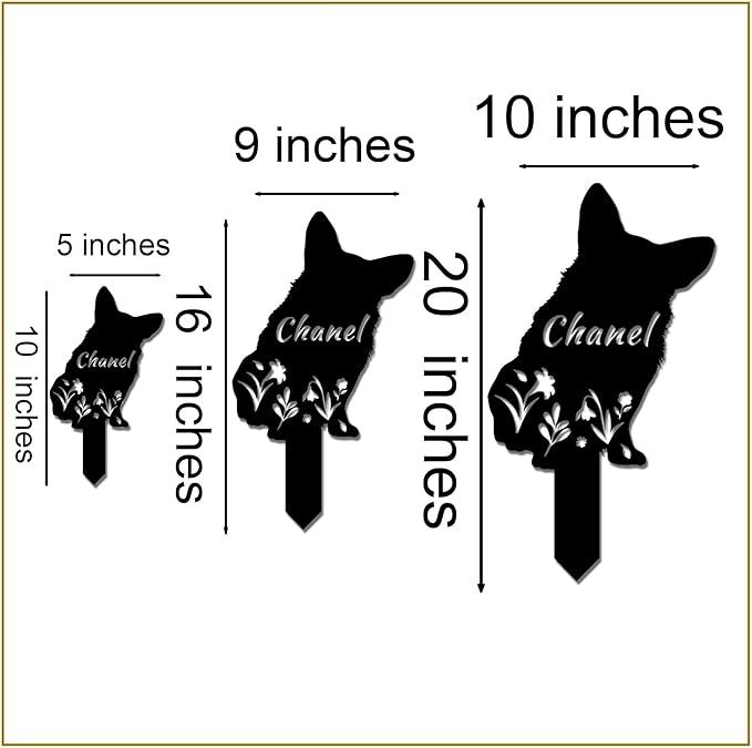 Personalized Dog Memorial Stake, Dog Grave Marker, in Memorial of Dog, Dog Loss Gift, Dog Name Sign Pet Sympathy Gift