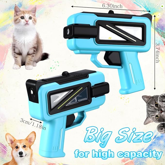 Geelin 2 Pack Squirt Spray for Cats Dogs Training Squirt for Cats Deterrent Water Spray Pistols for Dogs Pets Training(Square Style,Blue Black)