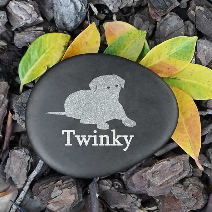 Personalized Pet Memorial Stone for Dog - in Memory of Dog Gifts - Pet Memorial Gifts - Loss of Dog Sympathy Gifts - Personalized Dog Memorial Gifts for Loss of Dog - Dog Grave Markers