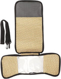 Transparent Bird Carrier Bag, Portable Lightweight Parrot Travel Cage with Ventilated Mesh and Rattan Weave for Cockatiels Parakeets Small Birds (Gray)