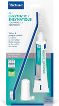 Virbac C.E.T.® Oral Hygiene Kit for Dogs | Poultry-flavor Toothpaste | Fingerbrush and Pet Toothbrush