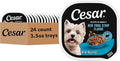 Cesar Filets in Gravy Adult Wet Dog Food New York Strip Flavor, 3.5 oz. Easy Peel Dog Food Tray, 24 Count (Pack of 1)