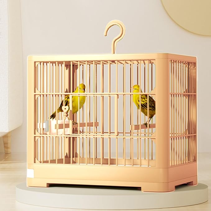 Parakeet Travel Bird Carrier, Portable Cage Tray, Sturdy Compact Pet Habitat Accessory with Practical Structure, Bird Carrier for Macaws Conures Cockatiels Sparrow Budgies Use