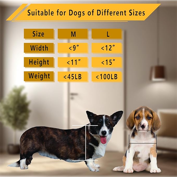 Medium Dog Door, Magnetic Door for Pets up to 44 lb, 13.5'' x 11'' Doggie Door, Suitable for Interior & Exterior Doors