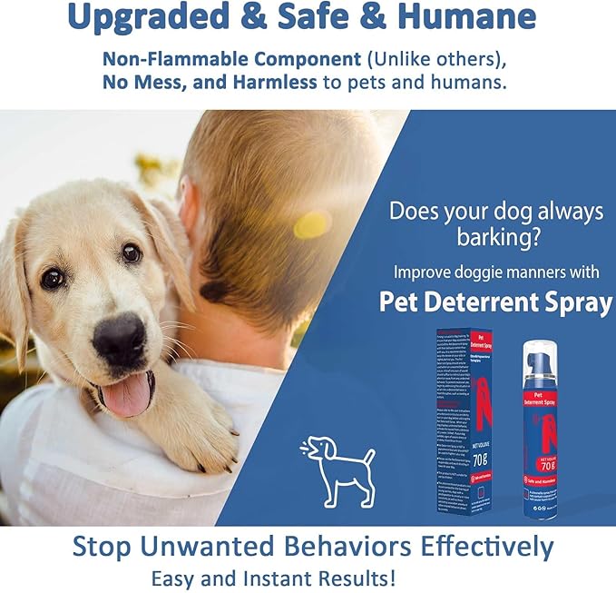 Pet Instructor Spray for Dog, 75ml Spray Corrector Dog Trainer, Safe Humane & Effective Stop Barking, Jumping Up, Food Stealing, Dog Fights & Attacks, Help Stop Unnecessary Dog Behaviour (1 Pack)