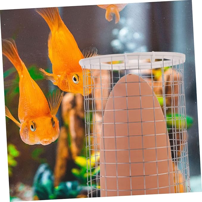 Fish Breeding Cone Pottery Spawning Barrel with Divider Net for Fresh and Saltwater Tanks Smooth Edges Egg Laying Ornament to Enhance Reproductive Rate and Create Natural Habitat