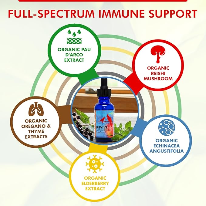 Morning Bird Revive 1 Fl oz – Herbal Extract Blend for Immune Support for Birds - Improved Liquid Formula for Optimum Immune Defense & Faster Absorption - Enhanced Digestive Health, Energy & Wellness