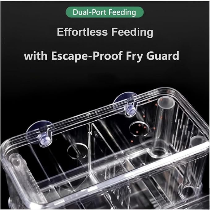 Aquarium Fish Breeder Box Hatchery Incubator,Multi-Functional Acrylic Breeder Isolation Box Hatching Incubator Box for Fish Fry Shrimp Little Turtle Betta Fish