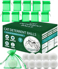10/12 Pack Dog Deterrent, Cat Repellent Spray, Safe and Effective Formula, for Indoor Outdoor Use, Protects Gardens Furniture from Scratching Digging, Pet and Plant Friendly. (White 10pcs)