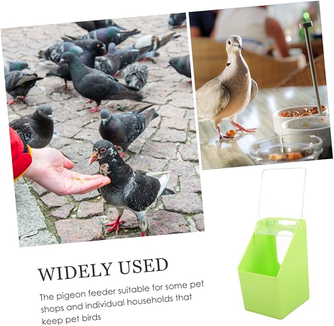 BESPORTBLE 4pcs Pigeon Feeder Bird Cage Feeder Watering Supplies Parrot Feeding Box
