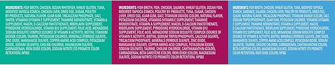 Meow Mix Seafood Favorites Chunks in Gravy Wet Cat Food Variety Pack, 2.75 Ounce (Pack of 12)