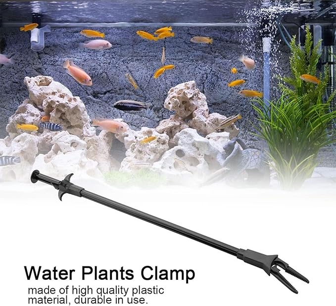 Aquarium Tweezer, Plastic Aquarium Tongs Feeding Tongs Fish Tank Cleaning Tool Fish Tank Plastic Tweezer Long Tweezers