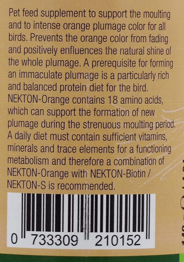 Nekton-Orange to Enhance Orange Color in Birds 140g / 4.94oz