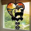 NAZENTI Personalized Dog Memorial Suncatcher, Loss of Pets Hanging Ornament, Sympathy Gift, Custom Bereavement Gifts Dogs, Dog Remembrance Gifts, Dogs Wind Chimes Memorial, Pet Owner