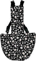 Chicken Diapers Duck Diaper Diaperalls for Hens, Roosters, Ducks, Ducklings - Reusable, Adjustable by Uni Infinity (Black Floral, Chicken Large, 1, Count)