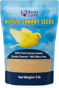 Birds Love Alpiste Canary Seed – 100% Pure, Non-GMO, Double Cleaned Food for Canaries, Finches, Budgies & Parakeets – No Additives, Bird Feed, 5 lbs