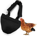 Hen Holster Bikini Diaper, Bird Diaper & Harness for Hens, Roosters, Ducks, Geese - with Removable Vinyl Liner, Adjustable Fit for Outdoor Adventures & Indoor Use - Easy to wear - S/M, Black
