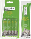 Fussie Cat Super Premium Chicken with Duck in Goat Milk Puree, lickable cat Treats, 0.5oz Pouch Pack of 4
