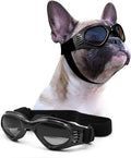 Petleso Dog Goggles Medium Breed, Dog Sunglasses for Medium Dogs Eye Protection Windproof, Black