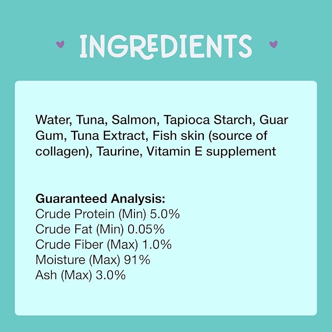 LOVE, NALA Skin & Coat Health – Tuna & Salmon + Collagen Mousse Cat Treats – Lickable Squeeze-Up Puree, Topper or Treat – Grain-Free, 24 Pack – Human-Grade Protein, Non-GMO, No Artificial Additives