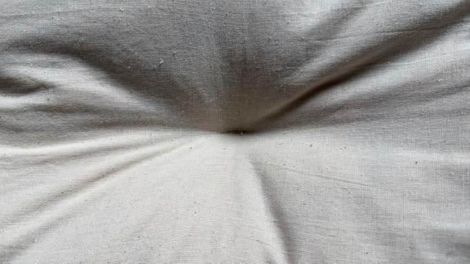 Rectangular Muslin Dog Bed Insert with Raw Cotton Filler, Natural Pet Bed Cushion Insert, Breathable Inner Pillow for Dog Bed Covers (X Large 48"x30"x5")