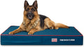 The Dog’s Bed Orthopedic Memory Foam Dog Bed Mattress, Oxford Fabric, Blue with Red Trim, XL, 6-Inch