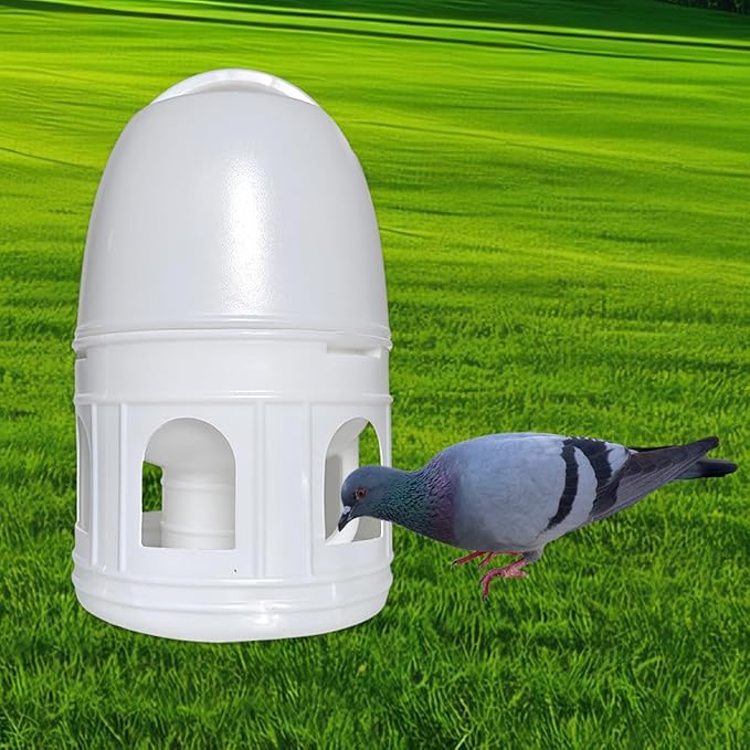 Bird Water Drinker, Pigeon Water Feeding Plastic Drinker Dispenser, 5L Pigeon Pet Water Pot Container, Water Automatic Feeders Dispenser Supplies
