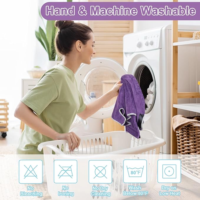 Dog Towel, Gimilife Dog Bathrobe Pet Grooming Towel Drying Coat Robes for After Bath Collection Absorbent Microfiber Towels Dogs Bath Towels for Drying Dogs Small Medium Large