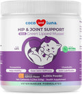 Hip and Joint Supplement for Cats - Glucosamine Powder with Green Lipped Mussel, MSM, Chondroitin, and Vitamin E - 4.23oz/120g