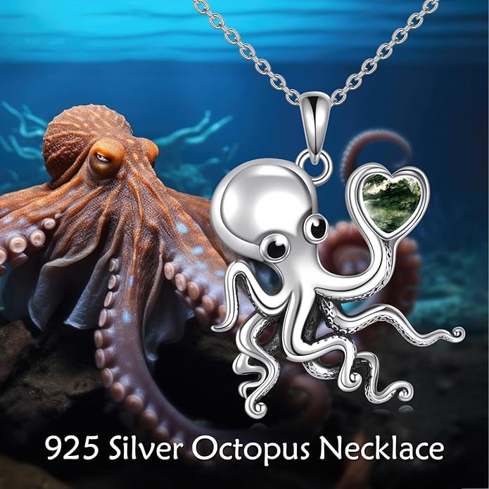 KZX Cat/Dog/Phoenix/Eagle/Whale/Shark/Puffin/Starfish/Chicken/Butterfly/Owl/Bee/Frog/Seahorse Necklace Sterling Silver Animal Pendant Jewelry Gift for Women