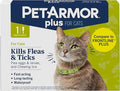 PetArmor Plus Flea and Tick Prevention for Cats over 1.5 lbs, Cat Flea and Tick Treatment, 1 Dose, Waterproof Topical, Fast Acting