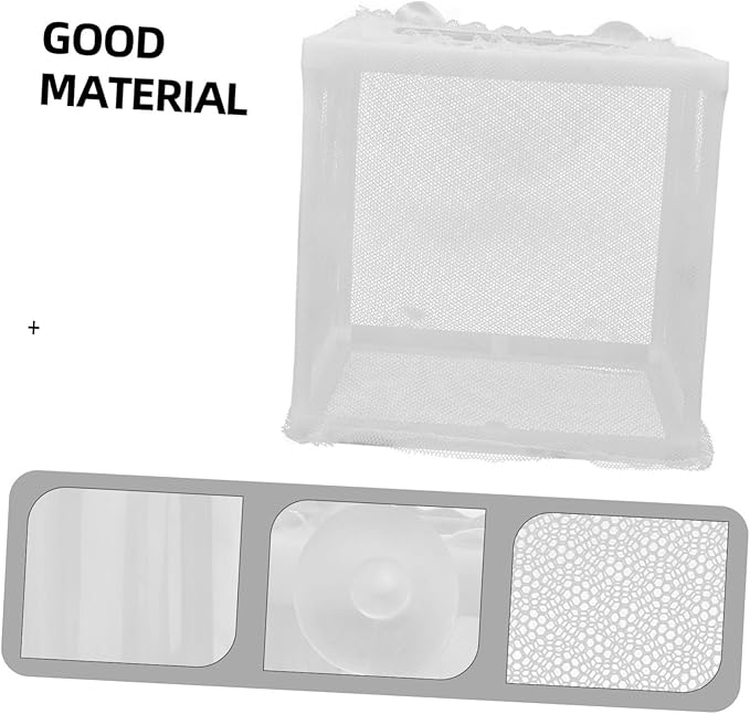 Happyyami 2Pcs Mesh Fish Breeding Tank Fish Incubator Isolation Box for Aquarium Durable Separation Net for Fry Survival and Breeding Needs