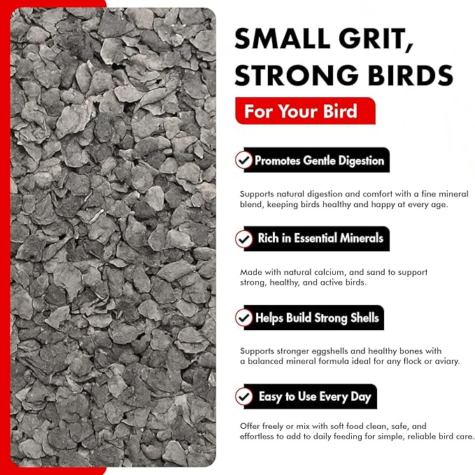 Morning Bird Poultry Grit for Birds 1.5 lbs - Mineral-Rich Supplement for Digestion & Calcium Support - Natural Poultry Feed Additive and Chicken Grit for Healthy Birds