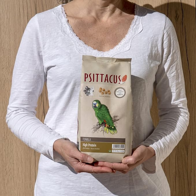 Psittacus High Protein 1.8 lb | Complete Pellet Diet for Amazons, Cockatoos and Ringneck Parrot | Premium Food for Birds, 100% no-GMO