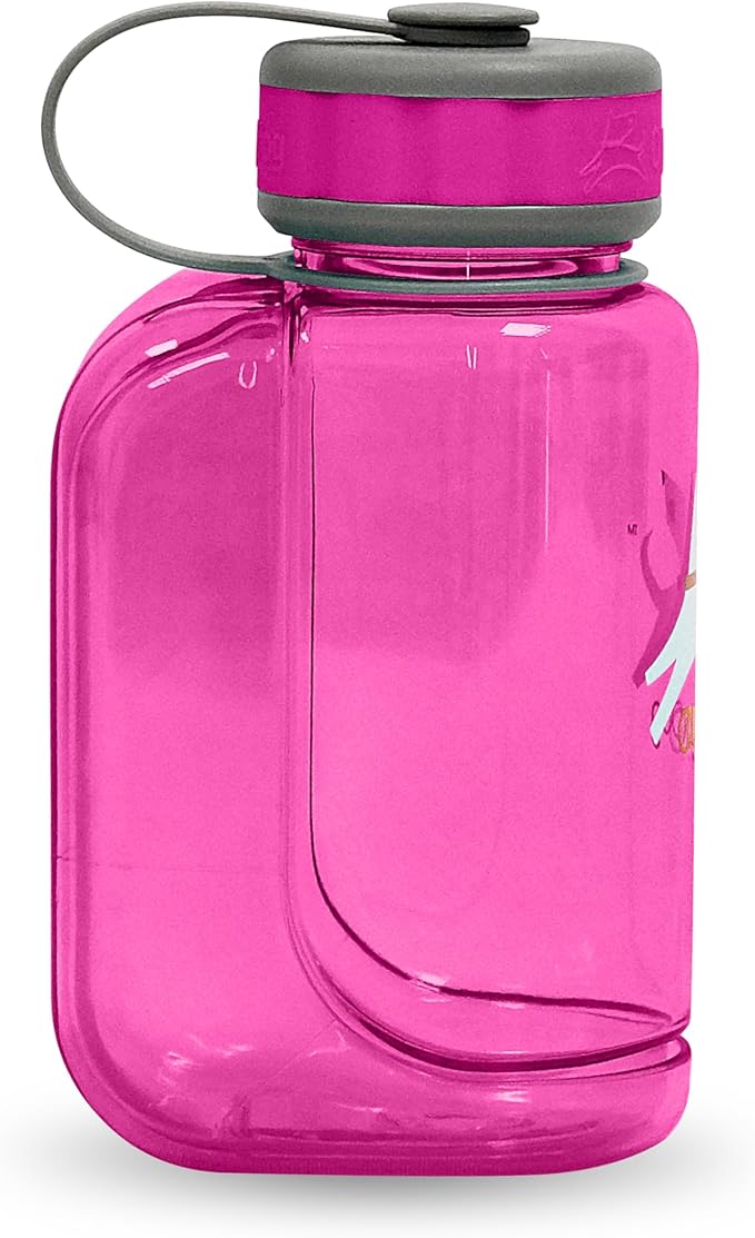 OllyDog OllyBottle | Tritan Dog Water Bottle with Detachable Bowl | BPA Free Leakproof Pet Dispenser | Hiking Travel (600ML, Hot Pink)