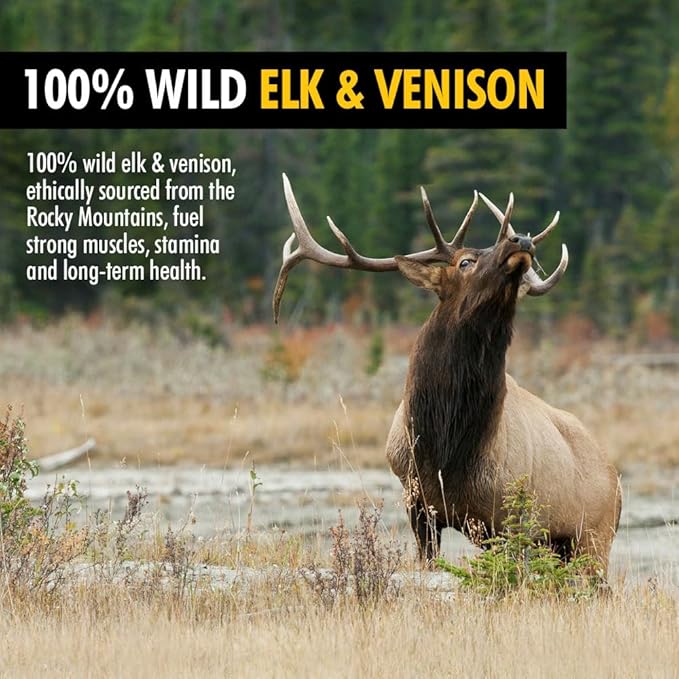 High Country Wild Blueberry Elk & Venison Multipurpose Dog Treats - Natural Grain-Free Puppy & Dog Snacks - Protein for Training & Reward - No Fillers, No Artificial Preservatives, 8oz 3 Packs