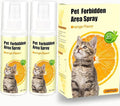 Cat Deterrent Spray – Anti-Scratch Cat Spray 100% Natural, Plant-Based Formula to Stop Scratching, Chewing & Urine Spraying – Indoor Use Safe for Furniture, Pets & Kids – 6.76 oz Orange