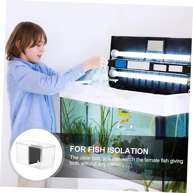 Acrylic Fish Breeding Box for Betta and Fish Breeding Tank Isolation Features for Hatching Aquariums Easy to Clean and Maintain