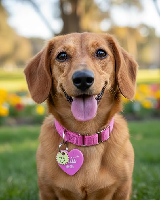 Pet Collar Charms 5-Pack – Stylish Dog & Cat Accessories, Durable and Lightweight Charms for Pet Collars, Easy to Attach, for Pet Lovers