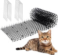 10ft Cat Scat Mat with Spikes Outdoor, Scat Mats for Dogs, Includes 8 Garden Staples