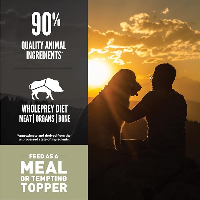 ORIJEN Grain Free High Protein Freeze Dried Dog Food & Topper Tundra Recipe 16oz Bag
