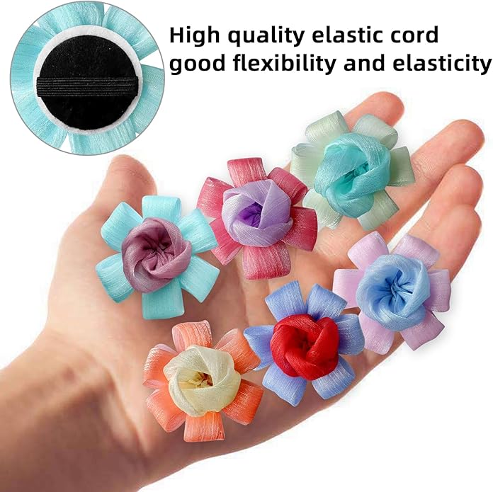 6Pcs Dog Collar Accessories, Floral Charms Decorations for Cats and Dogs