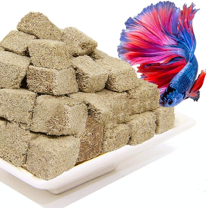 All Natural Tropical Fish Food for Small to Medium Sized Saltwater & Freshwater Fish - Betta Guppy Discus Cichlids Discus Goldfish Angel Fish (Tubifex Worm)
