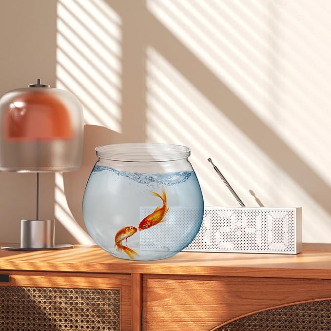 3pcs Plastic Fish Bowls Transparent Small Plastic Fish Tank Shatterproof Fishbowl Small Fish Tank Clear Round Aquarium for Betta Fish Goldfish Candy Wedding Party Favor Desktop