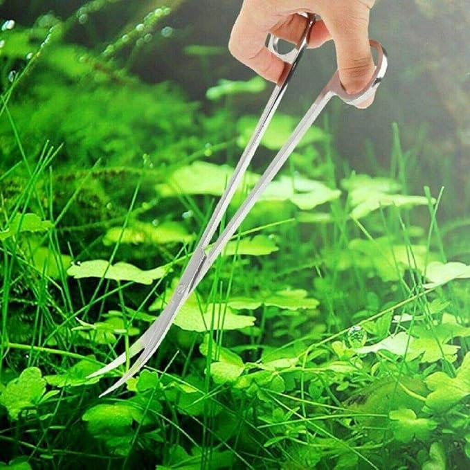 Aquarium Plants Tools, Aquascaping Tweezers Scissor Spatula Tool Stainless Steel Aquarium Tank Aquascaping Tools Set for Fish Starter Kits (3pc/4pc/5pc) (4 PCS)