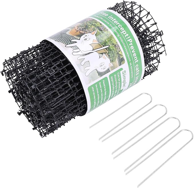 Garden Cat Scat Mat - Cats and Dogs Repellent Mat Plastic Spike-Keeping Cats and Dogs from Digging